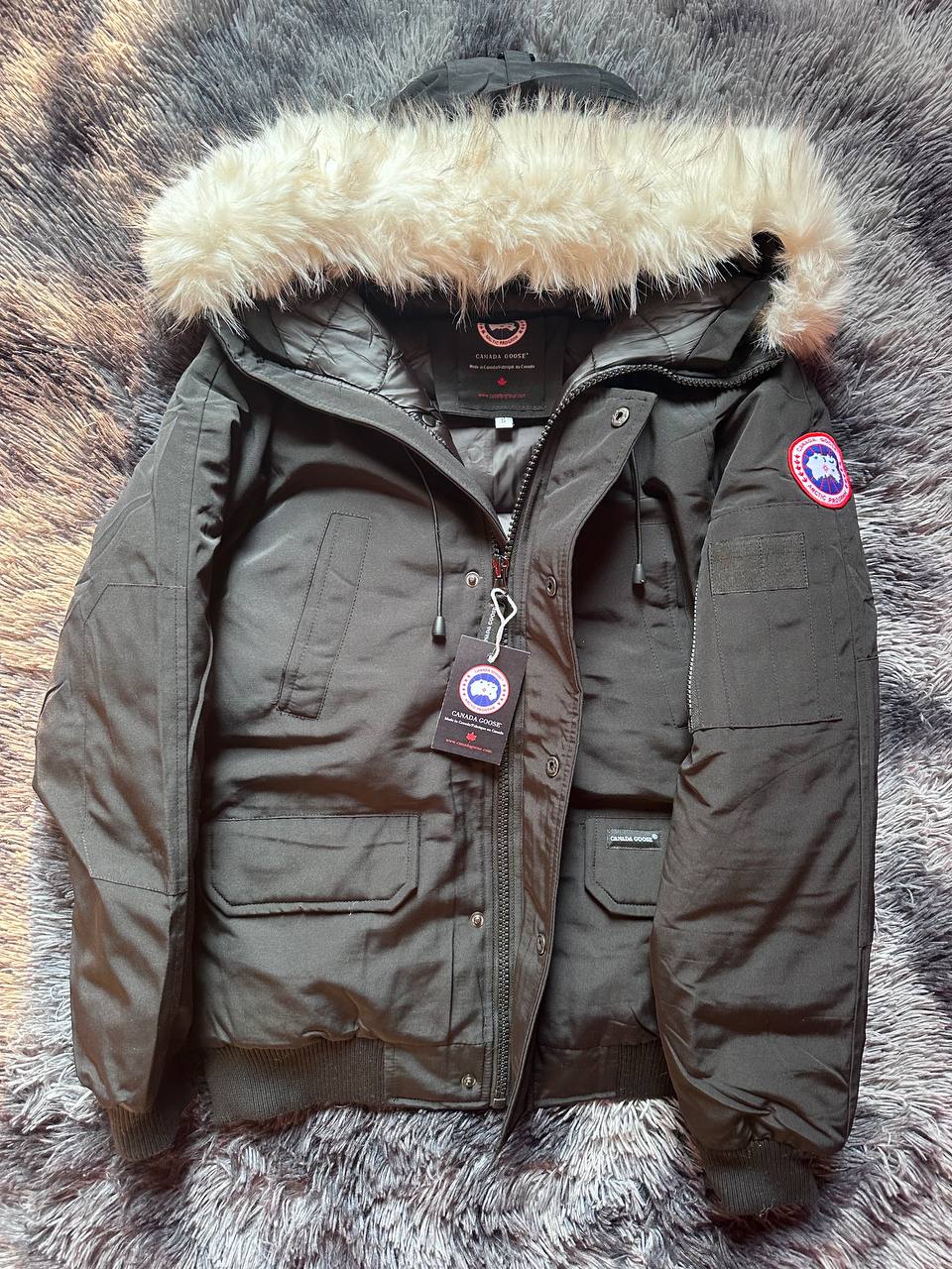 giacca canada goose con pellicia